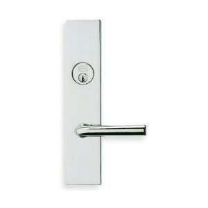 Omnia 12368 US26 N Mortise with Plates Polished Chrome Passage Mortise