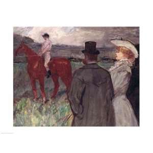  At the Racecourse, 1899   Poster by Henri de Toulouse 