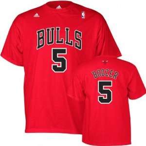 Adidas Chicago Bulls Carlos Boozer Red T Shirt