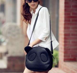 Cute Panda Faux Leather Hobo Purse Handbag Shoulder Bag  
