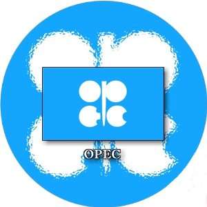  58mm Round Pin Badge OPEC Flag