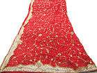 DESIGNER VINTAGE CHIFFON DUPATTA USED ANTIQUE WRAP CRAF