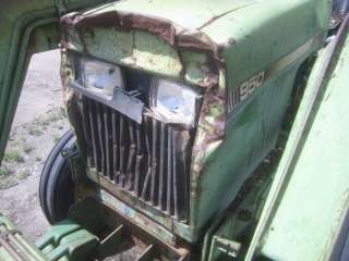 1982 John Deere 950 Tractor with Loader 75 for Parts/Repair 2098hrs 