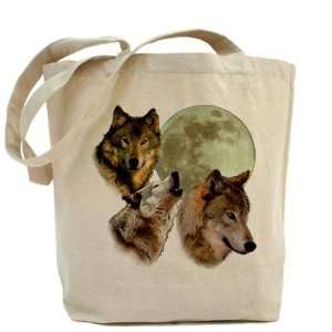 Wolf Moon Twilight Tote Bag by 