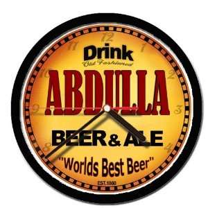  ABDULLA beer and ale wall clock 