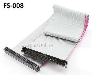 23inch Internal IDC 50 Pin SCSI Male/Female Extension Ribbon Cable 
