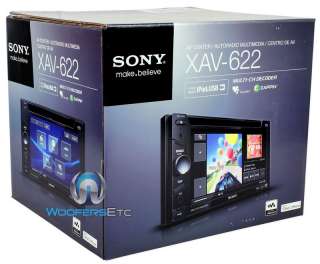 XAV 622   Sony 6.1 Double DIN In Dash DVD Receiver with Touchscreen 