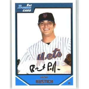  2007 Bowman Draft Draft Picks #BDPP27 Brant Rustich   New 