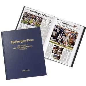  Personalized New York Times Football Book