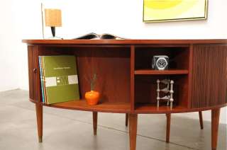 1950s Danish Modern Tibergaard Nielsen TEAK Desk Mid Century Eames Era 