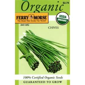  Ferry Morse 3031 Organic Chive Seeds (840 Milligram Packet 
