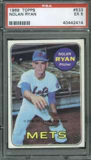1969 Topps 533 Nolan Ryan PSA 5 (2414)  