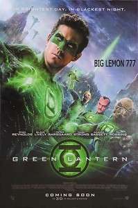 GREEN LANTERN  RYAN REYNOLDS Movie Poster 24x35  
