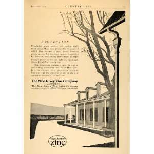   Ad New Jersey Zinc Horse Head Roofing Gutters Pipe   Original Print Ad