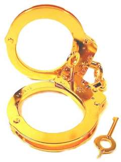 24K Gold Hiatt Handcuffs NIB Ships USPS WORLDWIDE  