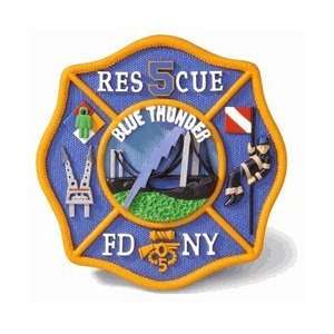  Code 3 Rescue FDNY Co.5 RESIN Patch Toys & Games