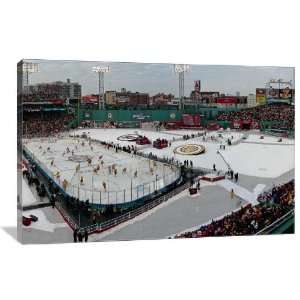 Winter Classic Hockey at Fenway Park   Gallery Wrapped Canvas   Museum 