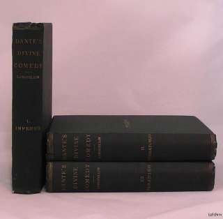 Dantes Divine Comedy   First Edition of Longfellows Translation 