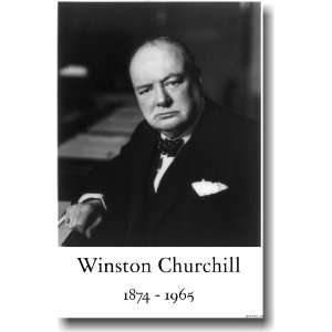  Winston Churchill   Famous Person Classroom Poster Office 