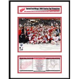   2008 Stanley Cup Champions Frame   Detroit Red Wings