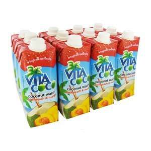  Vita Coco Peach Mango Coconut Water 17oz 12 Pack Case 