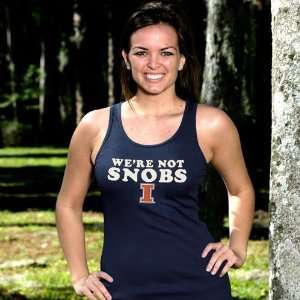   Ladies Navy Blue Were Not Snobs Tank Top (Small)