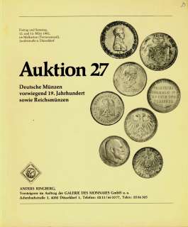 GALERIE DES MONNAIES AUCTION 27,1982 SUPER RARITY OF WORLD COINS AND 