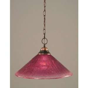 Toltec Lighting 10 787 Any Chain Hung Pendant with 16 Wine Crystal 