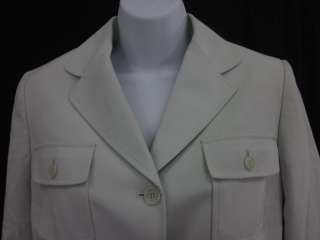 NWT TAHARI Mint Green Button Down Blazer Jacket Sz 6  