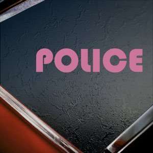  Police Pink Decal Truck Bumper Window Vinyl Pink Sticker 