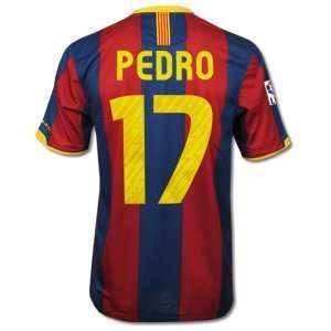  #17 Pedro Barcelona Home 10/11 Jersey (Adult Size L 