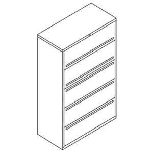  HON795LBP   5 Drwr Lateral File,w/ Bndr Stor.,42x19 1/4x67 