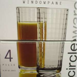  Windowpane Juice Glass Set of 4  7 Oz