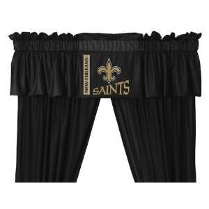 New Orleans Saints Window Valance & 84in Drapes/Curtains 