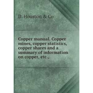   and a summary of information on copper, etc., D. Houston & Co Books