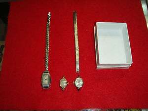 Lot Of 3 Vintage Womens Wristwatches   Bulova   Timex   Birks  