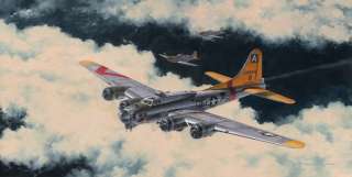 Aviation Art   8th AF B 17 Fortress Large Canvas Giclee  