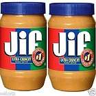 Jif Extra Crunchy Peanut Butter Med 510g 18oz Jar  
