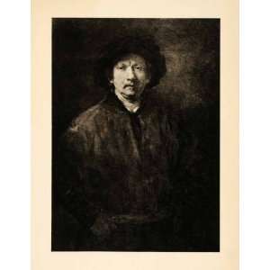  1907 Photogravure Rembrandt Portrait Self Portraiture 