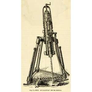 com 1873 Print Burleigh Rock Drill Antique Machinery Tools C Burleigh 