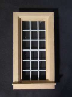 Economy Window 2 1/2x5 dollhouse 112 scale wood.5034  