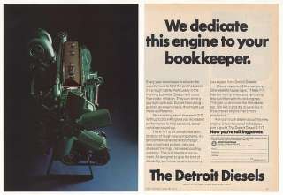 1974 Detroit Diesel 6 71T Truck Engine Photo 2 Page Ad  