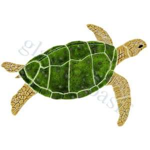 Junior Brown Sea Turtle Pool Accents Brown Pool Glossy Ceramic   16187
