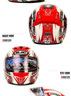 HJC FS 15 Full Face Motorcycle Helmet Trophy Red M  
