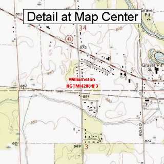  USGS Topographic Quadrangle Map   Williamston, Michigan 