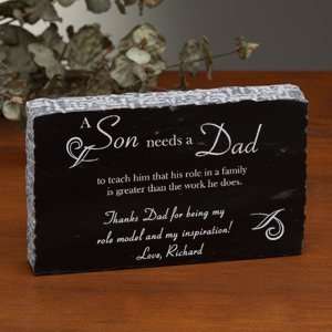 Fathers Day Gifts   Personalized Marble Gifts with Poems for Fathers 