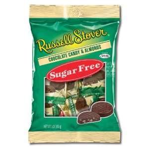 Russell Stover Sugar Free Milk Chocolate & Almond, 3 Ounce Peg Bags 