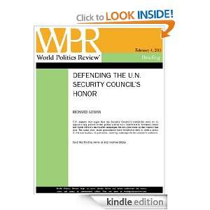 Defending the U.N. Security Councils Honor (World Politics Review 