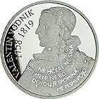 SLOVENIA 30 EURO SILVER PROOF COIN Valentin Vodnik 2008