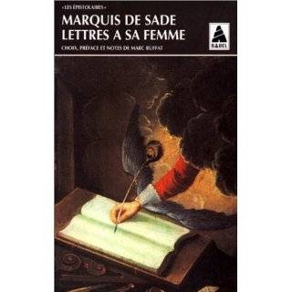 Lettres a sa femme (Epistolaires) (French Edition) by Sade ( Mass 